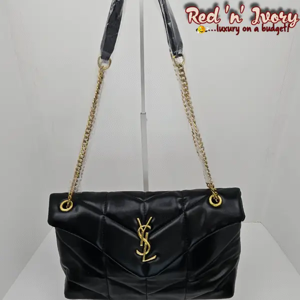 Black Luxe Chain Shoulder Bag (AAD)