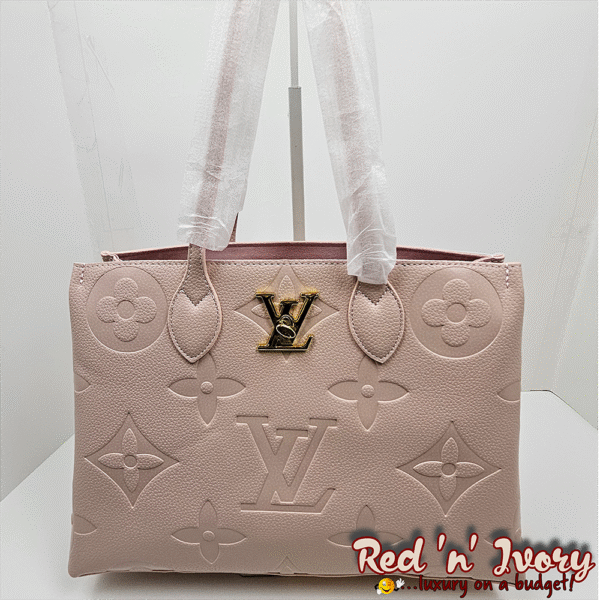 Blush Pink Embossed Tote (AAG)