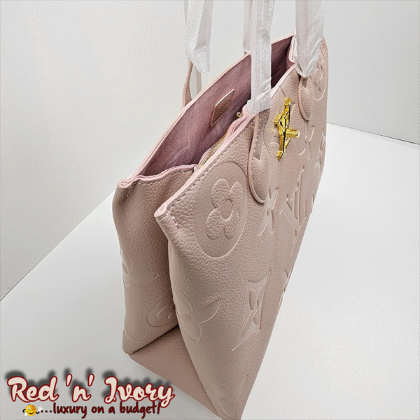 Blush Pink Embossed Tote (AAG)