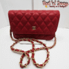 Red Quilted Wallet on Chain (AAS)