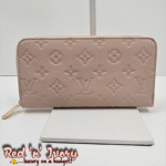 Blush Pink Embossed Zip Wallet (AAX)