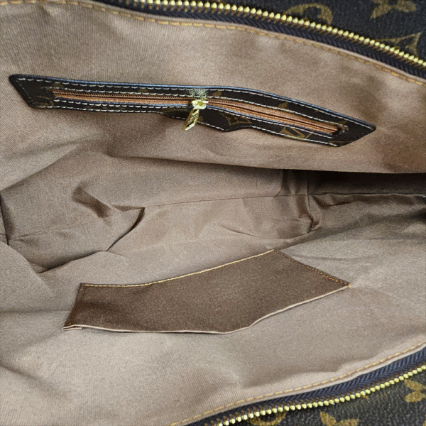 Brown with Red Accents Monogram Tote (BAO)