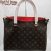 Zip-Top Handbag – Monogram with Red Detail (BAP)