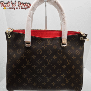 BAP1 Zip-Top Handbag – Monogram with Red Detail (BAP)