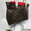 Zip-Top Handbag – Monogram with Red Detail (BAP)