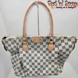 White & Grey Checkered Tote (BAQ)