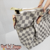 White & Grey Checkered Tote (BAQ)