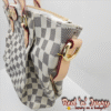 White & Grey Checkered Tote (BAQ)