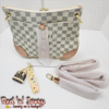 Crossbody Set – White & Grey Check (BAU)
