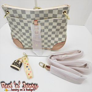 Crossbody Set – White & Grey Check (BAU)