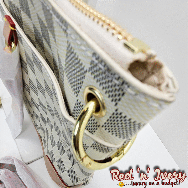 Crossbody Set – White & Grey Check (BAU)