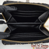 Tweed Zipped Coin Purse – Black & Gold Accent (BAV)