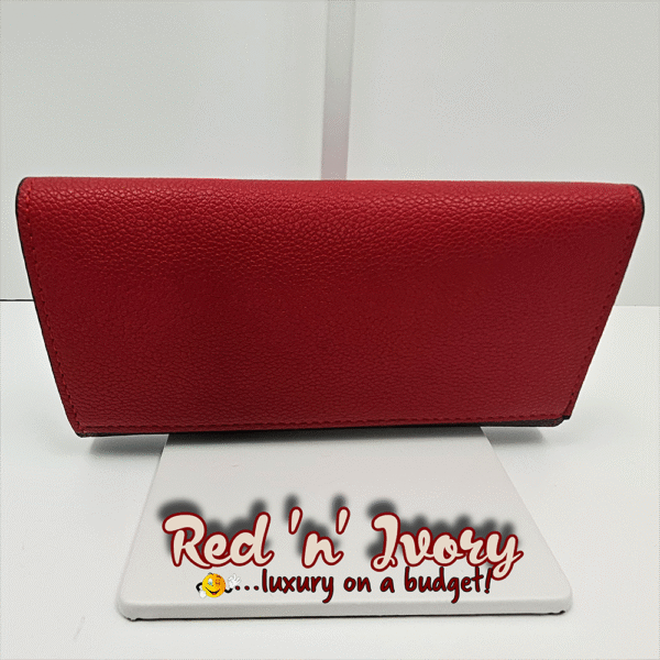 Monogram & Red Flap Envelope Wallet (BAW)
