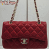 CAE1 Classic Red Quilted Flap Bag (CAE)