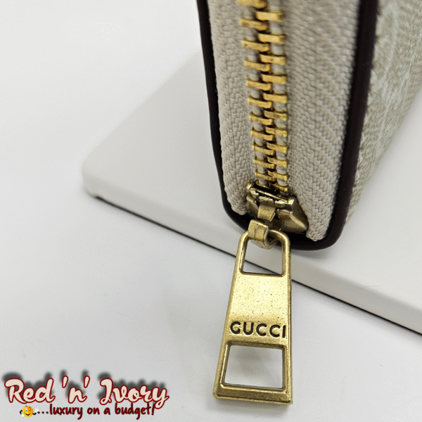 Light Beige Monogram Compact Zip Wallet (CAF)