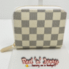 White & Grey Check Mini Wallet (CAI)