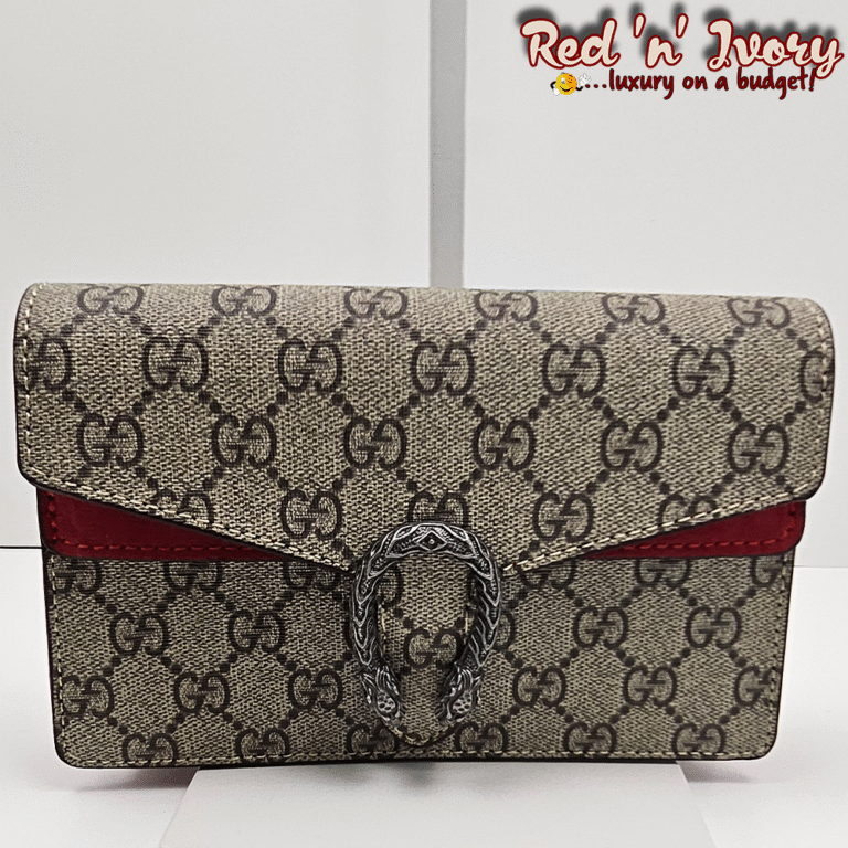 Red Interior Mini Chain Bag (CAZ)