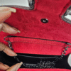 Red Interior Mini Chain Bag (CAZ)