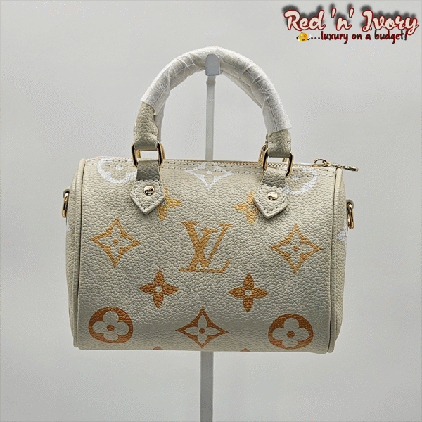 Cream Monogram Mini Speedy (DAR)