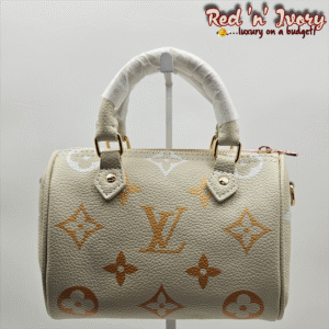 Cream Monogram Mini Speedy (DAR)