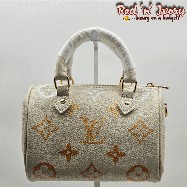 Cream Monogram Mini Speedy (DAR)