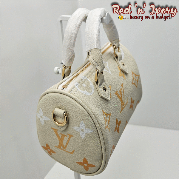 Cream Monogram Mini Speedy (DAR)