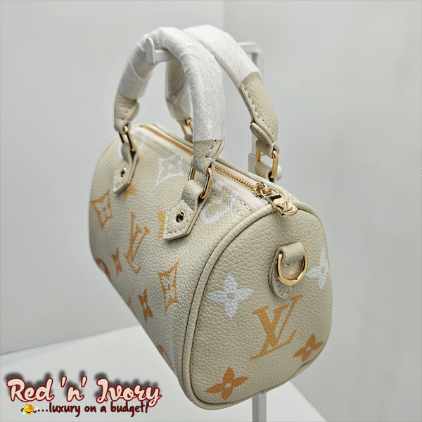 Cream Monogram Mini Speedy (DAR)