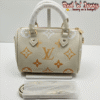 Cream Monogram Mini Speedy (DAR)