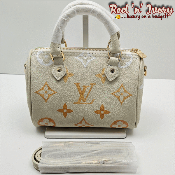 Cream Monogram Mini Speedy (DAR)