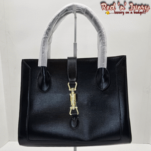 Black Structured Bamboo Tote (DAX)