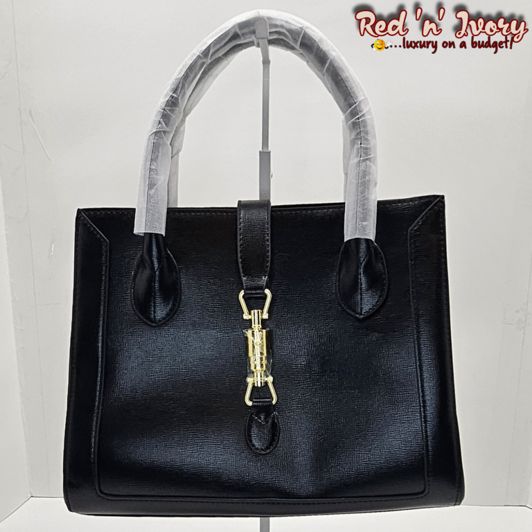 DAX2 Black Structured Bamboo Tote (DAX)