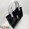 Black Structured Bamboo Tote (DAX)