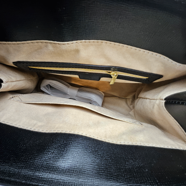 Black Structured Bamboo Tote (DAX)