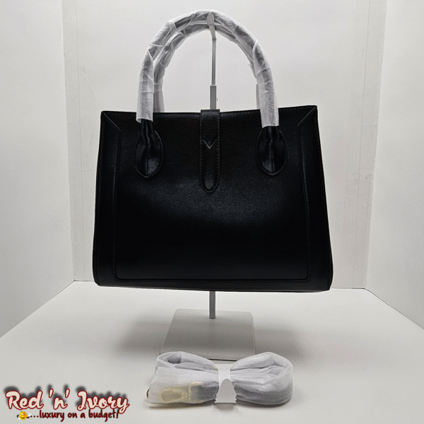 Black Structured Bamboo Tote (DAX)