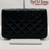 Classic Black Quilted Shoulder Bag (EAW)