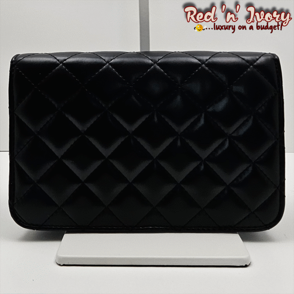 Classic Black Quilted Shoulder Bag (EAW)