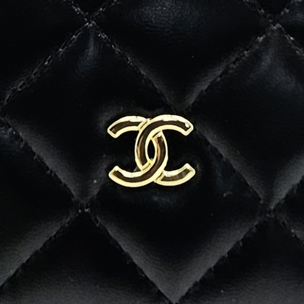 Classic Black Quilted Shoulder Bag (EAW)