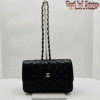 Classic Black Quilted Shoulder Bag (EAW)