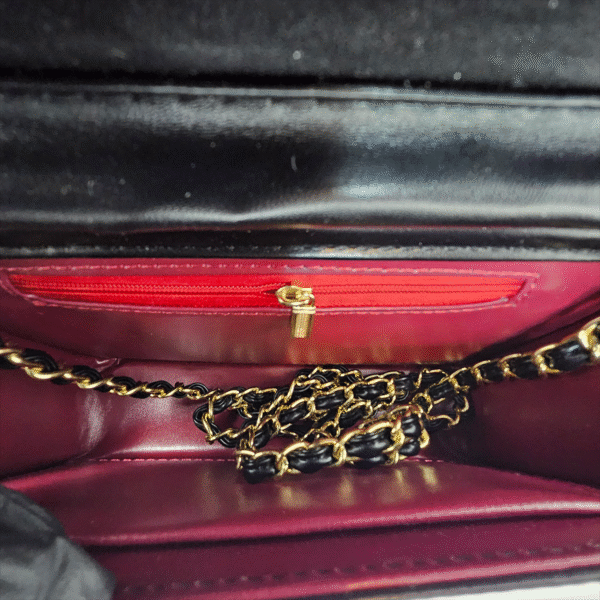 Classic Black Quilted Shoulder Bag (EAW)