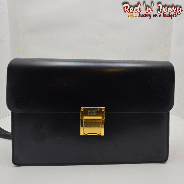 Men's Black Leather Clutch (FAE)