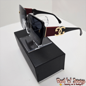 Burgundy Luxe Square Sunglasses (FAK)