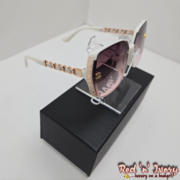 FAL2 Blush Gold Chain Sunglasses (FAL)