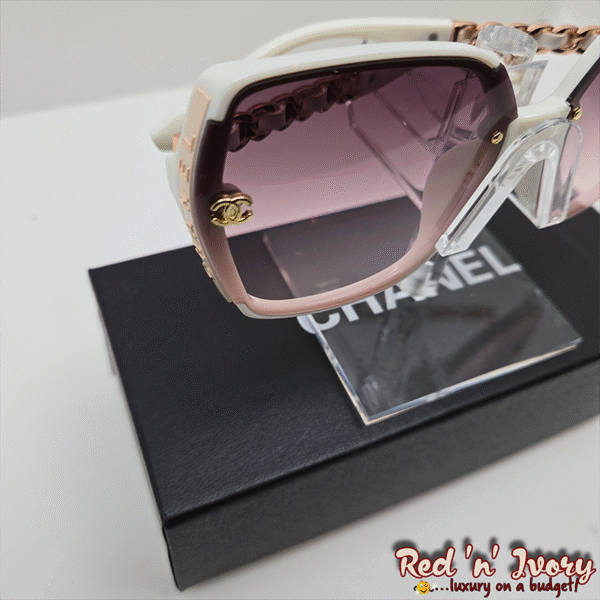FAL3 Blush Gold Chain Sunglasses (FAL)