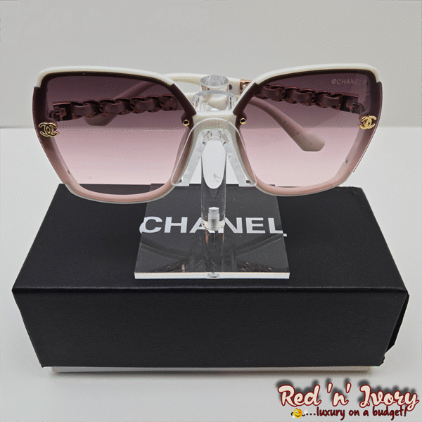 FAL4 Blush Gold Chain Sunglasses (FAL)
