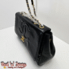 Elegant Black Quilted Shoulder Bag (EAC)