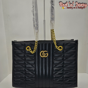 Black Quilted Chain Tote (EAD)