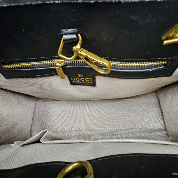 Black Quilted Chain Tote (EAD)