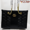 Black Quilted Chain Tote (EAD)