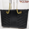 Black Quilted Chain Tote (EAD)