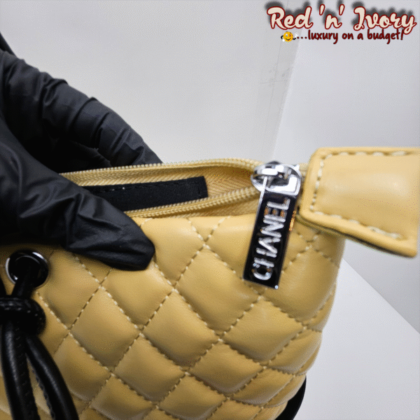 Mustard Quilted Tote (EAF)